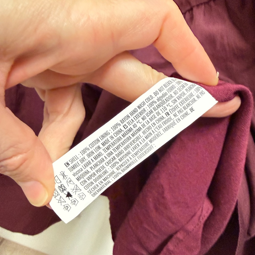English Factory Tiered Burgundy Midi Dress - Picture 8 of 12